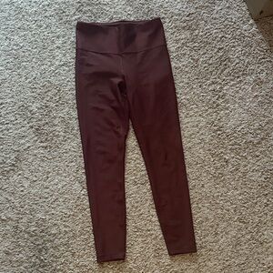 Athleta Interval Tight in Deep Burgundy